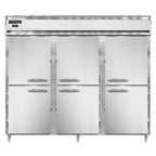Thumbnail image #1 for Continental Refrigerator Designer Line D3RENSSHD 3-Section Wide Reach-In Refrigerator, Solid Half-Height Doors, Stainless Steel Interior & Exterior