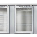 Thumbnail image #4 for Continental Refrigerator BB90NSSGD 90-Inch 35 Cu. Ft. Refrigerated Back Bar Cooler with 3 Glass Doors and Stainless Steel Exterior