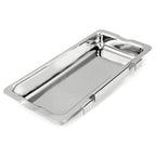 Thumbnail image #1 for Steelite International DW Haber, Fusion DWFBREST Stainless Steel Utensil Rest, 9.5"W x 4.625"D