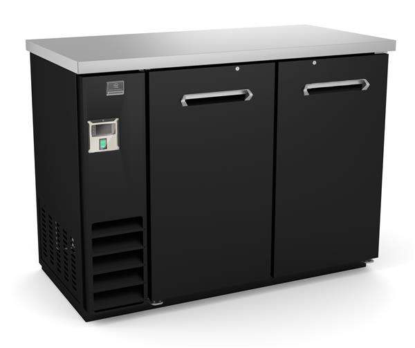 Product image #5 for Kelvinator Commercial 49-Inch 2-Solid Door Back Bar Refrigerator with Side-Mounted Self-Contained Refrigeration