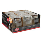 Thumbnail image #1 for TableCraft Products Cash & Carry C170-12 Mini Mason Salt & Pepper Shaker, 1.5 oz Glass Jar, Stainless Steel Top Case of 4
