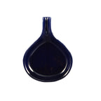 Thumbnail image #1 for CAC China Festiware FP-18-BLU Ceramic Fry Pan Server, 18 oz, Blue, Pear-Shaped with Handle 1 Dozen