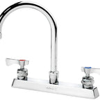 Thumbnail image #5 for Krowne Royal Series 15-501L 8-Inch Center Deck-Mount Manual Faucet with 6-Inch Gooseneck Spout, Low-Lead, Polished Chrome
