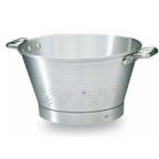 Thumbnail image #1 for Matfer Bourgeat 529560 70-3/4 Qt. Aluminum Conical Colander with Riveted Handles and Hooped Base