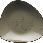 Thumbnail image #1 for International Tableware Splash™ SH-3-GS ™ 20 oz Triangular Stoneware Pasta/Salad Bowl, Green Smoke Case of 2 Dozen