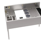 Thumbnail image #5 for Krowne MoveWell MW48 Adaptive Station Bin with Legs, 48 in W x 24 in D x 36-1/2 in H, Stainless Steel, Without Cold Plate