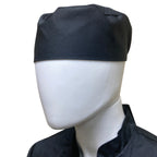 Thumbnail image #1 for Thunder Group CH003BKL Ventilated Pill Box Chef Hat, 3.5" High, Large, 65/35 Poly/Cotton, Black Case of 48