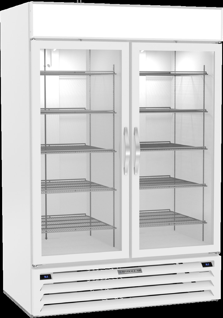 Product image #5 for Beverage-Air MarketMax 52-Inch Wide 2-Section Dual-Temp Reach-In Wine Merchandiser
