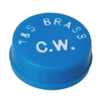 Thumbnail image #1 for AllPoints Foodservice Parts & Supplies 34240 Faucet Index Button for Wrist Blade Handles, Cold Water, Blue
