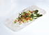 Thumbnail image #4 for Translucence Collection 21-Inch Rectangular Resin Platter, White Swirl