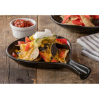 Thumbnail image #2 for International Tableware FPS18-B 18 oz Black Ceramic Serving Skillet with Handle 1 Dozen