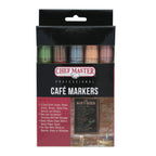 Thumbnail image #1 for Chef Master 90245 Wet-Erase Cafe Markers, Assorted Colors, for Write-On Boards, Glass and Windows Case of 4