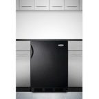 Thumbnail image #1 for Summit Commercial FF7BKBIADA Undercounter Refrigerator, 1-Section, 5.5 cu. ft., Reversible Solid Door, Black Exterior, ADA Compliant
