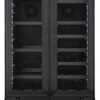 Thumbnail image #6 for Koolmore KM-CWB24-BPR Dual-Zone Panel-Ready French-Door Undercounter Wine Cooler, 20-Bottle Capacity, Black and Stainless Steel