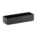 Thumbnail image #1 for Cal-Mil Cater Choice 1397-13M Rectangular Melamine Salad Bar Crock, Black, 7"W x 20"D x 3"H Case of 2