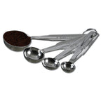 Thumbnail image #1 for Matfer Bourgeat 072029 Stainless Steel Measuring Spoon Set, 4-Piece, 1/5 tsp, 2/5 tsp, 1 tsp, 1 Tbsp