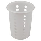 Thumbnail image #1 for Stanton Trading 6907 White Plastic Silverware Cylinder, 4-1/4" OD x 3-1/2" ID x 5-1/8"H Case of 72
