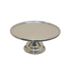 Thumbnail image #1 for Thunder Group SLCS001 Stainless Steel Cake Stand, 13-1/4" Diameter, Mirror Finish Case of 12