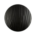 Thumbnail image #1 for Kadra Kitchenware Vikko Thunder VT-0790 13-Inch Round China Plate with White Rim and Black Grain Texture Case of 12