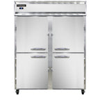 Thumbnail image #1 for Continental Refrigerator 2RESNHD Two-Section Reach-In Refrigerator, 57 in Wide, Solid Half-Height Doors, Self-Contained Top-Mounted