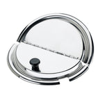 Thumbnail image #1 for Browne USA Foodservice 575589 Notched Hinged Stainless Steel Vegetable Inset Cover, Fits 7-1/4 qt