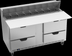 Thumbnail image #6 for Beverage-Air Two-Section Sandwich Prep Table Refrigerator with 4 Drawers, 16 Pan Capacity, and 17-Inch Cutting Board
