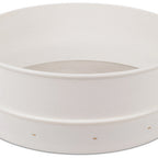 Thumbnail image #1 for JB Prince U641 Flour Sieve, 12" Diameter x 4-1/3"H, Fine Mesh, Stainless Steel Wire, White Polycarbonate Frame