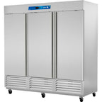Thumbnail image #1 for Asber ARF 72 H Three-Section Reach-In Freezer, 72 cu. ft., Bottom-Mounted Self-Contained Refrigeration, Three Solid Doors