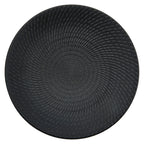 Thumbnail image #1 for 1880 Hospitality Urban Black by Oneida® L6250000132C Porcelain Plate, 8-1/8", Round Coupe, Spiral Design, Black Case of 2 Dozen
