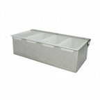 Thumbnail image #1 for Libertyware SSCH4 4-Compartment Condiment Dispenser with Stainless Steel Base and Clear Acrylic Cover, 12-1/4" x 6" x 3-5/8"H Case of 12