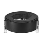 Thumbnail image #1 for Eastern Tabletop Orbit 3286MB Low-Profile Stainless Steel Chafer Stand, 14" Dia. x 5"H, Black, for 13-3/8" Round Pots