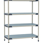 Thumbnail image #1 for Metro MetroMax i MX-2448G-63-S4 Stationary Polymer Shelving Unit, 4 Shelves, 24"D x 48"W x 63"H