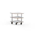 Thumbnail image #1 for Steelite Mogogo, Modular MGCMLX04CSXH Modular Corner Unit, White Carrera and Stainless Steel