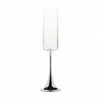 Thumbnail image #1 for Kadra Kitchenware Vikko Decor VD-07-HS Champagne Flute Glass, 7 oz, Silver Harp Case of 24