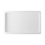 Thumbnail image #1 for Global Tableware Collective G. Benedikt GBGAS90201 GN 1/1 Porcelain Rectangular Tray Dish, White, 12.5 x 21 x 1.25 in