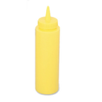Thumbnail image #1 for Alegacy Foodservice Products 2402 24 oz Yellow Polyethylene Squeeze Bottle with No-Drip Tip 1 Dozen