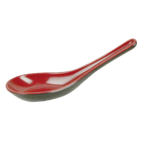 Thumbnail image #1 for Thunder Group 7003JBR Melamine Soba/Rice Spoon, 3/4 oz., Red/Black, 5-5/8 x 1-5/8 in. Case of 60 Dozen