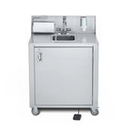 Thumbnail image #1 for Crown Verity Handwashing CV-PHS-1C Portable Cold-Water Hand Sink, Single Bowl, Stainless Steel Cabinet