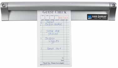 Product image #6 for San Jamar 12-Inch Anodized Aluminum Slide Check Rack