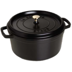 Thumbnail image #2 for Zwilling J.A. Henckels Staub® 1004057 1.5 qt Round Enameled Cast Iron Cocotte with Cover, Black, Induction Ready