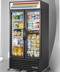 Thumbnail image #6 for True Two-Section Glass Door Merchandiser Refrigerator with 8 Shelves