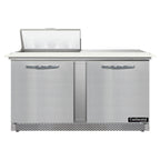 Thumbnail image #2 for Continental Refrigerator SW60N8C-FB 60-Inch 2-Door Front-Breathing Sandwich Prep Table, 8-Pan, Stainless Steel