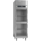 Thumbnail image #1 for Victory Refrigeration UltraSpec™ RS-1D-S1-HG-HC One-Section Reach-In Refrigerator, Self-Contained, Half-Height Hinged Glass Doors, Stainless Steel