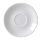 Thumbnail image #1 for Vertex China Alpine AL-36 Porcelain Saucer, 4-3/4" Round, Polished Foot, Bright White Case of 3 Dozen