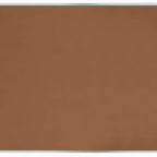 Thumbnail image #1 for AARCO Products DB4896 Wall-Mounted Bulletin Board, Natural Pebble Grain Cork, Aluminum Frame, Clear Swing Doors, 96"W x 48"H