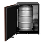 Thumbnail image #2 for Beverage Factory Kegco V24UPRR-2 Commercial 2-Keg Beer Dispenser, Dual-Faucet, Black, 23.5"W x 23.25"D x 34"H