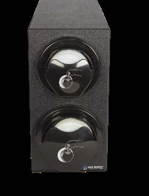 Product image #2 for EZ-Fit Dual-Compartment In-Counter Lid Dispenser Box System, Black Polystyrene