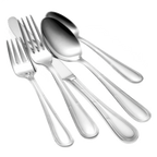 Thumbnail image #2 for 1880 Hospitality Becket by Oneida® 1336FEUF ® ® ® Silver-Plated European Dinner Fork, 8", Linear Grooved Teardrop Handle Pack of 3 Dozen