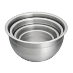 Thumbnail image #1 for TableCraft Products Premium H832 Stainless Steel Mixing Bowl, 3 qt, 9 in Diameter Case of 6
