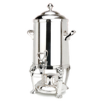 Thumbnail image #1 for Eastern Tabletop Lion-Head 3201LHB Coffee Urn, 1-1/2 Gallon, Tower-Style Lid, Stainless Steel, Canned Heat